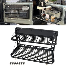 EOIS Tailgate Table Rear Foldable Cargo Shelf Aluminum Alloy Storage Shelf MOLLE Panel for Ford Bronco 2021-2025