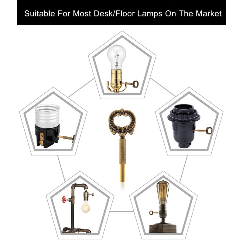 Qc Lamp Switch Replacement - 2 Packs, On/Off Turn Knob