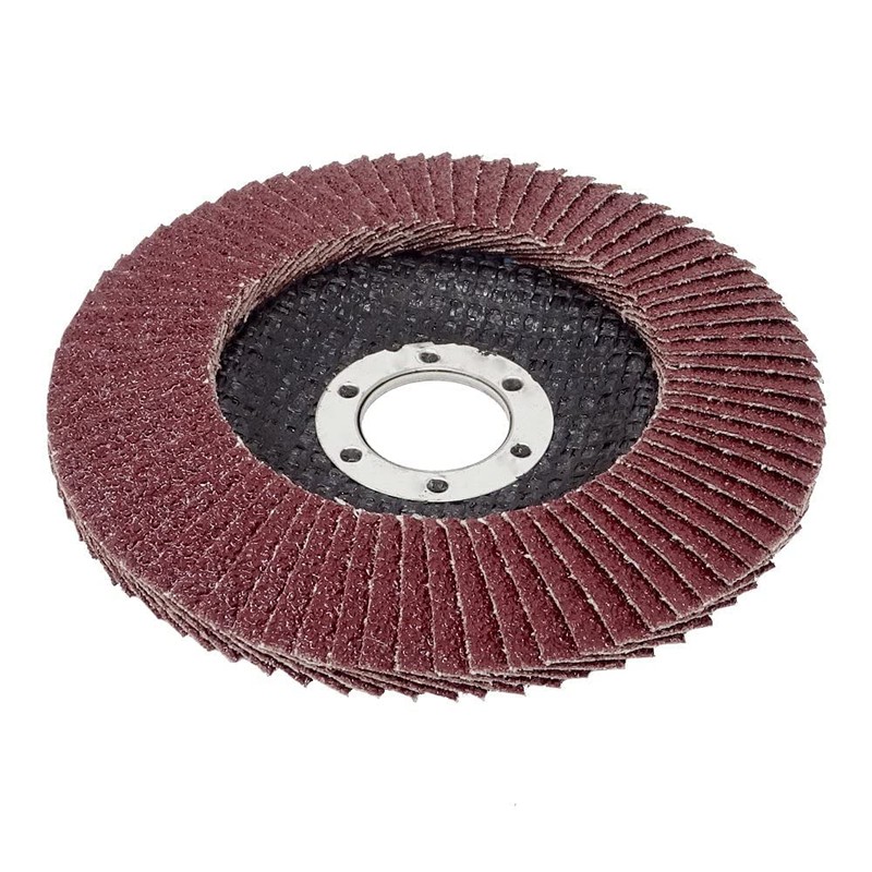 10 Stück SBS Fächerscheiben ø 125 mm Korn 120 Braun