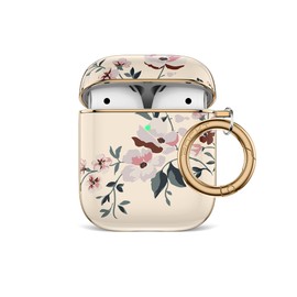POCKT Compatible with AirPods Case Cover with Keychain Hard Skin Cases Compatible with AirPods Charging Case | Bloom