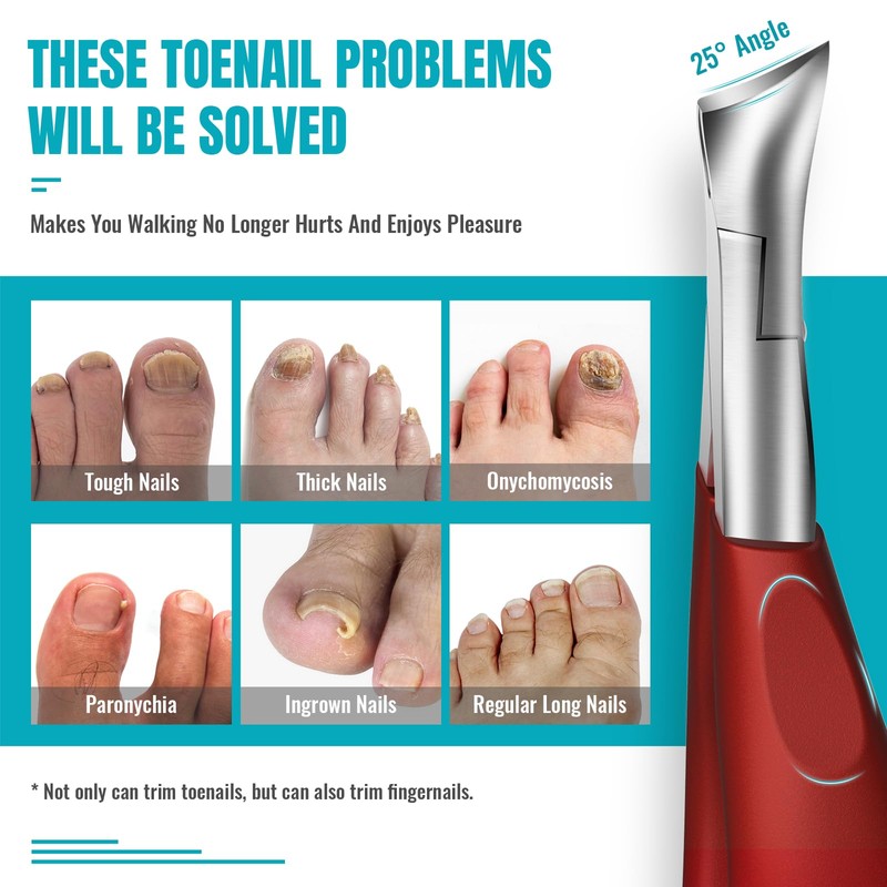 Toenail Clippers for Thick Nails for Seniors - Heavy Duty