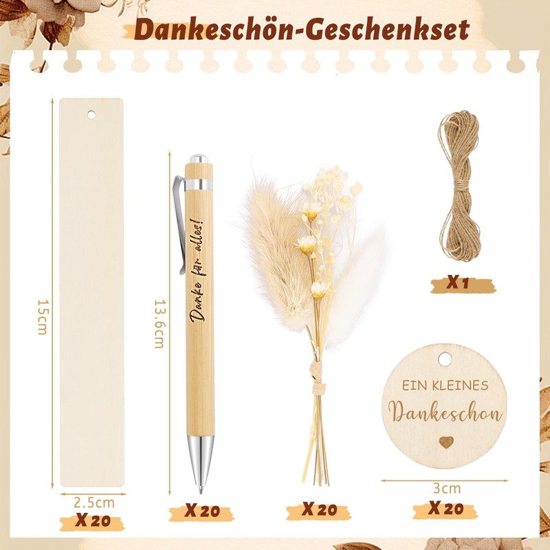KKSJK 20 Sets Dankeschön Geschenke, Ein Kleines Dankeschön Geschenk mit