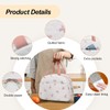 Bow Design Women's Insulated Lunch Tote with Compartments, Large Capacity