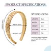 MOTIBACK 6Pcs Glitter Rainbow Headbands Non-Slip Sparkly Hair Accessories.
