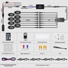 LD DARKEAGLE 8Pods RGB LED Rock Lights Kit with APP/RF