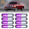 1200T Emergency Strobe Grille Lights 8pcs 12 LED Sync Safety