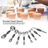 Measuring Spoon Set Double Head Magnetic Scoop with Black Handle