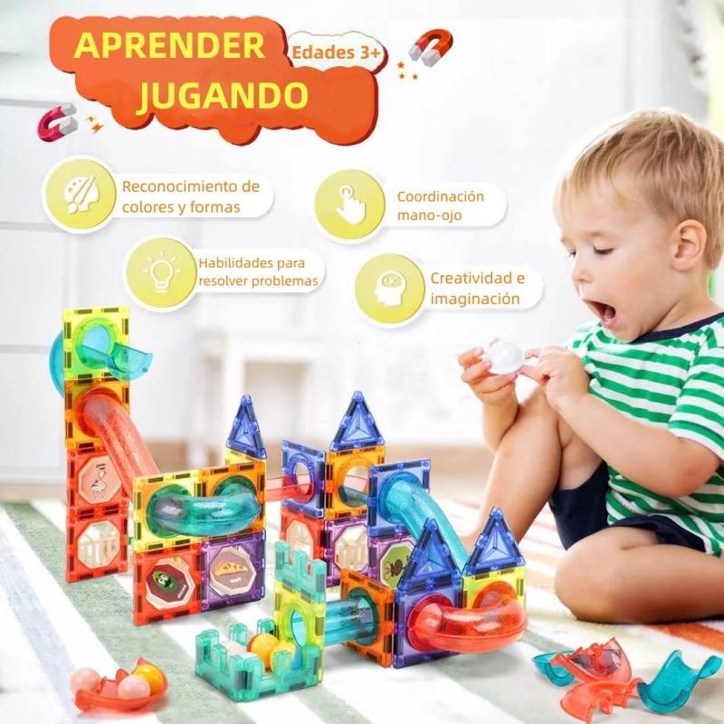 Nayumi Bloques De Construcción Magnéticos Juguete Para Niños 110pcs