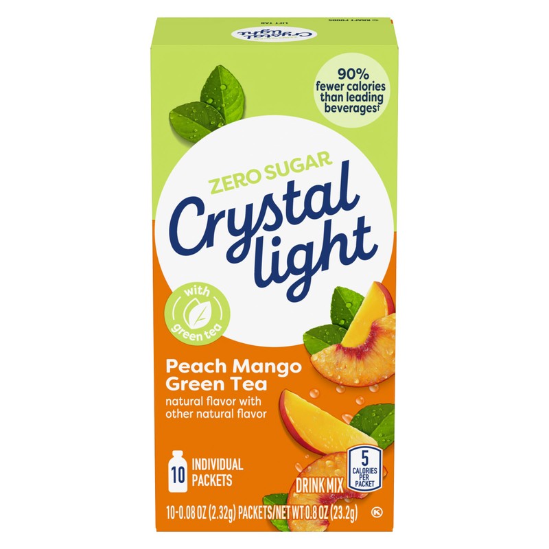 Crystal Light On-the-Go Drink Mix | Peach Mango Green Tea
