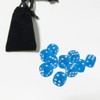 Yiotfandoll 10PCS Polyhedral Dice D6 Dice 16mm Acrylic Dice Game