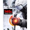 OutdoorMaster 3-Finger Ski Gloves for Women & Men, Waterproof &
