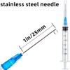 zogsnton 15 Pack 3ml 23Ga Plastic Syringe with Measurement for