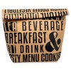 MIK funshopping Lunch Bag, Brown Lunch Bag Insulated Cold or