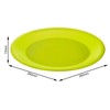 Rotho Caruba Kitchen Plate Flat, Polypropylene Lime Green, One Size