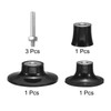 sourcing map 3-Pack 1" 2" 3" Disc Pad Holder Quick
