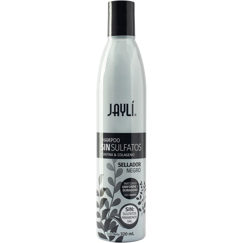 Jayli Shampoo Sellador Negro Sin Sulfatos 320 ml