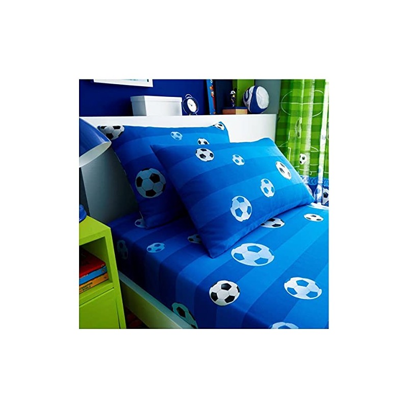 GC GAVENO CAVAILIA Kids Football Fitted Sheet Single Bed, Breathable