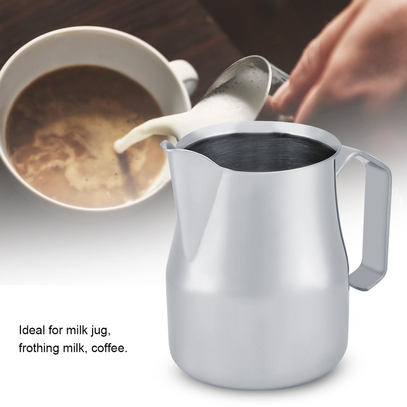 Stainless Steel Coffee Jug Milk Frothing Pot Espresso Latte Art