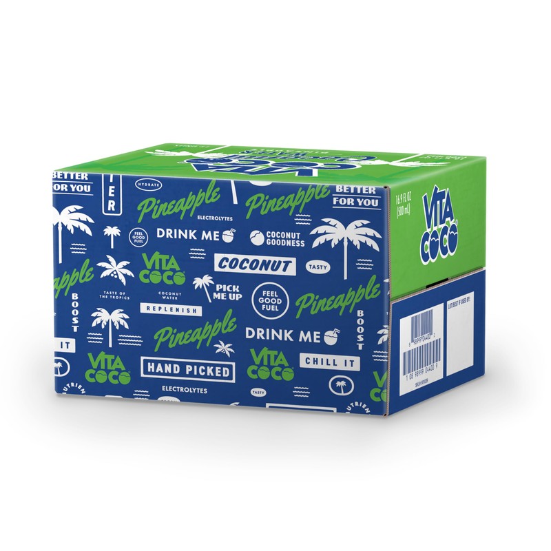 VITA COCO Pineapple Coconut Water 12PK, 16.9 FZ