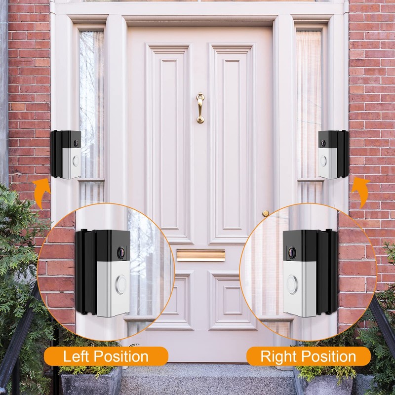 QIBOX Adjustable (30 to 55 Degree) Angle Doorbell Mount Compatible