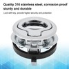 316 Stainless Steel Flush Pull Locker Hatch Latch Lift Handle