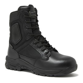 Magnum Strike Force 8" SZ WP Black Tactical Boots - Designed for Police, EMS, Security, Military, Hunting & Motorcycle w/Slip Resistant Michelin Outsole, 9.5