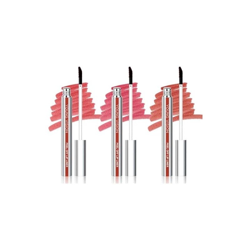 Bluemega Brillo Labial Peel-off, Set de 3- Fórmula Tipo Gel,