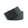 UPGRADE 3STYLE Military Type Sliding Belt Black Grey 2-4cm 148cm,