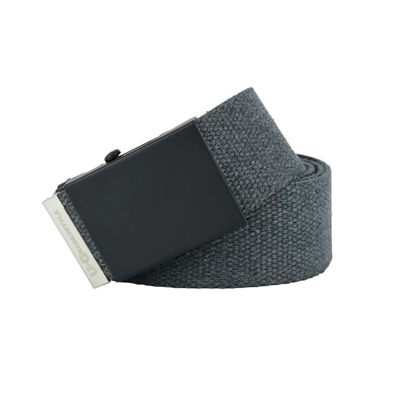 UPGRADE 3STYLE Military Type Sliding Belt Black Grey 2-4cm 148cm,