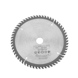QANYEGN 165 mm TCT Circular Saws, Standard Circular Saw Blade, Quick Cut TCT Circular Saws for Cutting Various Wood, Plastic and Composite Materials (Silver, 165x2.3x20mm)