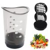 Cup Slicer, Fruit Slicing Cup with Removable Blade & Push