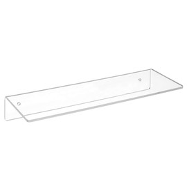 Zeigis Wall Shelf 300 mm Wide, 100 mm Deep, Acrylic Gas, Acrylic Shelf, Wall Shelf, Wall Bracket, Transparent, Goods Presentation, Clear