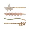 LONNA AND LILLY Gold Bobby Pins Set of 4, featuring