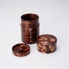 TOMIOKA Tomioka Shoten Kaba Craft Whole Leather Tea Canister, Cherry