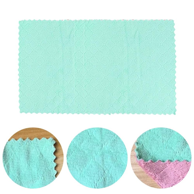 20 Pack Coral Fleece Dish Cloths with Durable Material, Ultra-Soft