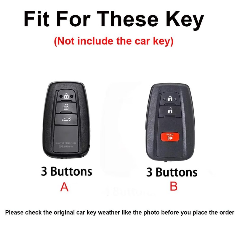 TECART Key Case Cover Fit for Toyota Camry RAV4 Key