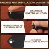 Tundi Set di 300 rivetti cavi, in 3 misure, in