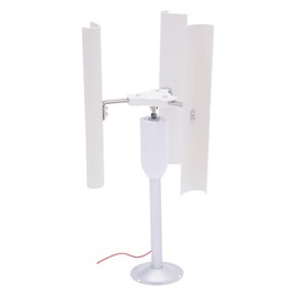 FiueStur Vertical Axis Wind Turbine Generator 20W Low Wind Speed Kit for Home Classroom Science Experiments Educational Model with Durable PVC Blades and Quiet 36dB Motor