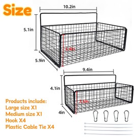 Hamiledyi Guinea Pig Hay Feeder 2 Piece Bunny Hay Feeder Rack Pet Hanging Cage Manger Grass Feeder for Small Animal Cage Accessories Rabbits Guinea Pig Chinchilla (Black)