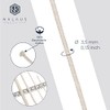 Nklaus 1 Metre Round Wick 100% Pure Cotton 3.5 mm