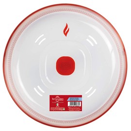 Snips 000706 Tellerglocke Glocke für Mikrowelle, Plastic, Rot, 26 cm