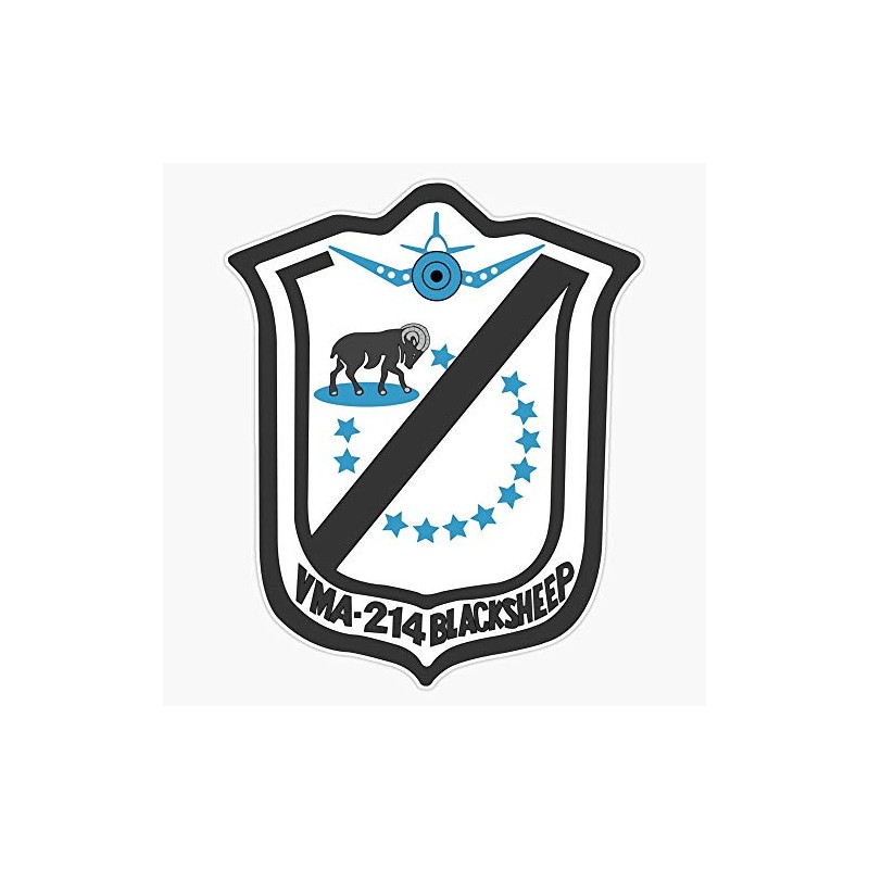 Vmf-214 Emblem Bumper Sticker Window Vinyl Decal 5"