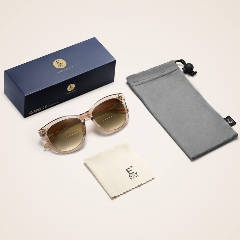 EASY READ-Gafas de sol de lectura bifocales para mujer, lectores