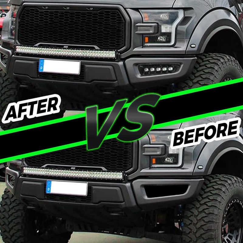 HECASA LED Fog Light Compatible with 2017-2020 Ford F-150 Raptor