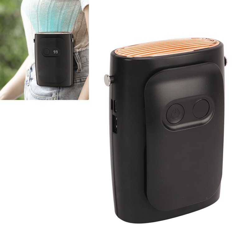 Waist Fan Portable Rechargeable Wearable Clip Belt Cooling Fan for