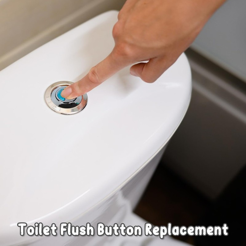 2pcs Toilet Flush Button – Round Head Push Button for