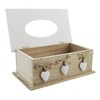 White Heart Tissue Box