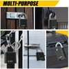 DELSWIN 3 Pack Large Combination Padlock - 4 Digit Resettable