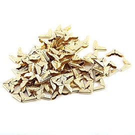 100 protectores de esquinas para libros, protectores de esquinas metal retro, álbumes de libros menús cuadernos, protectores vintage, carpetas de archivos, protectores decorativos para manualidades