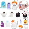 FINGOOO 40 Pcs Halloween Resin Ornament, Halloween Tableware Assorted Pumpkin,
